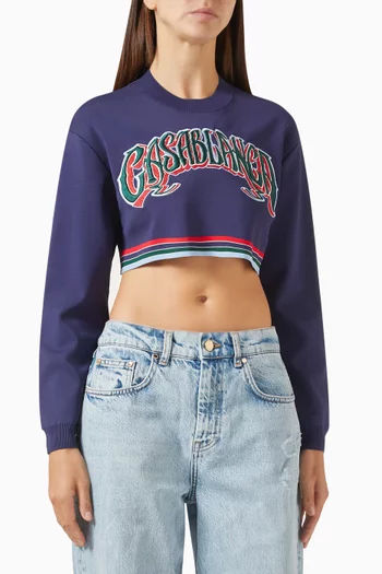 Baseball Cropped Sweater