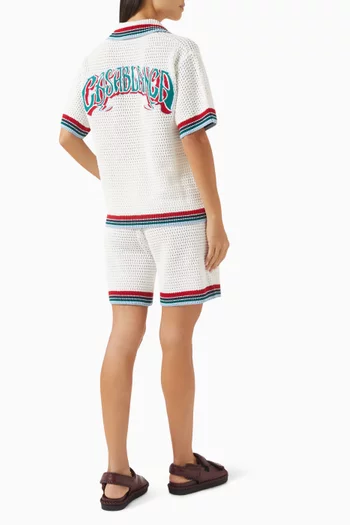 Buttoned Shirt in Crochet