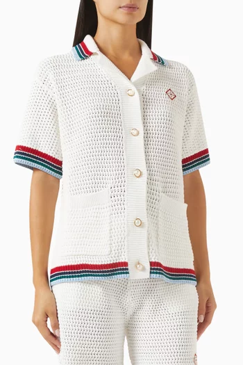Buttoned Shirt in Crochet
