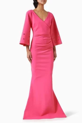 Masami Embellished Dress in Jersey