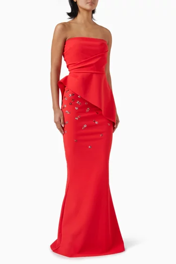 Taro Strapless Gown