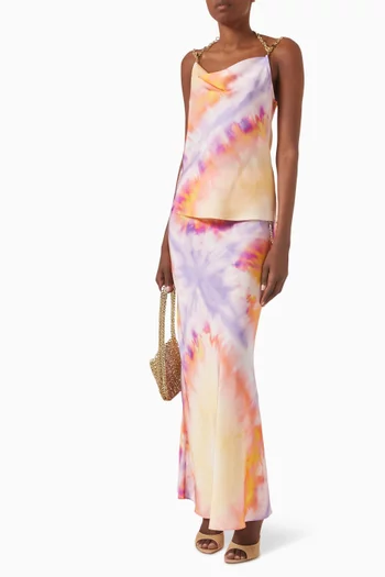 Tie-dye Top in Satin