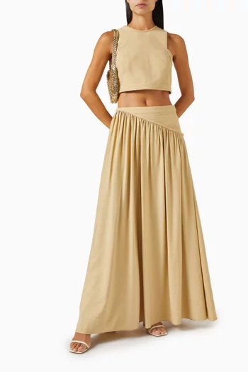 Crop Top in Viscose Twill