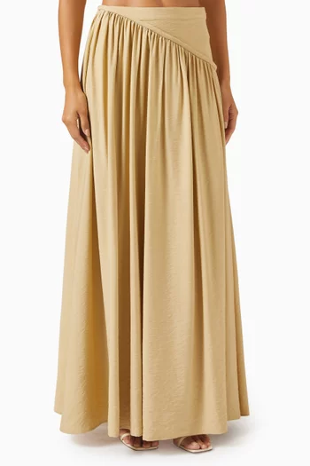 Maxi Skirt in Viscose Twill