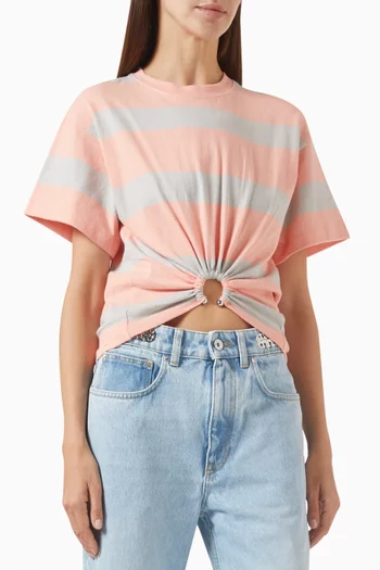 Striped T-shirt in Cotton-jersey