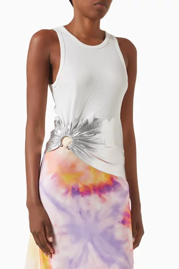 Piercing Tank Top in Rib Jersey