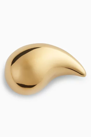 Large Drop Brooch in 18kt Gold-plated Sterling Silver
