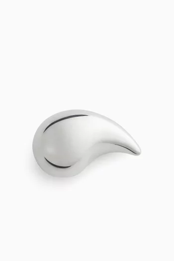 Large Drop Brooch in Sterling Silver