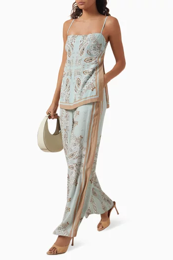 High-slit Top in Viscose