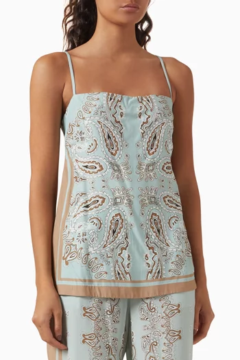 High-slit Top in Viscose
