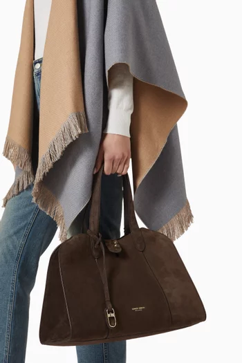 Large Tote Bag in Suede