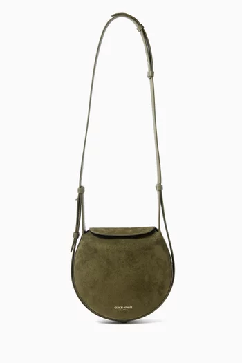 Large Crossbody Bag in Suede
