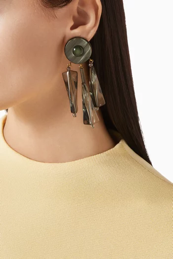 Drop Clip-on Earrings in Resin