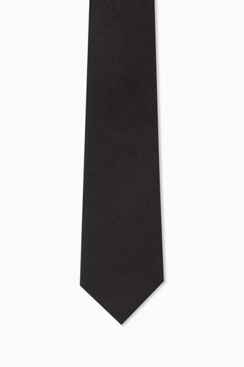 Striped Tie in Silk Jacquard