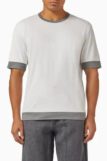 Contrast Trim T-shirt in Organic Cotton