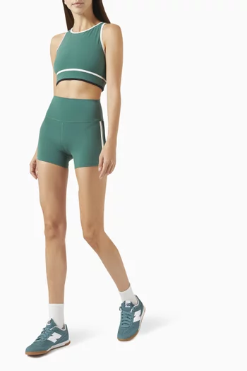 شورت إيلا خفيف الوزن بخصر مرتفع نايلون مطاطي