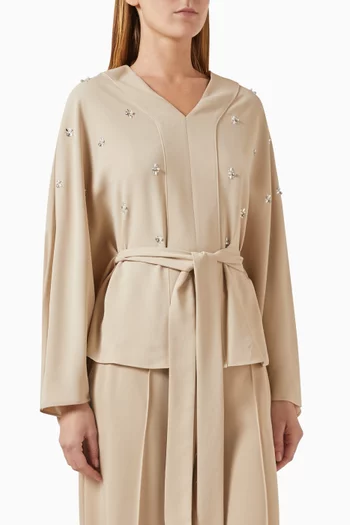 Embellished Belted Blouse