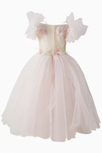 Feather & Embellished Dress