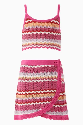 Sparkling Sands Crochet Skirt