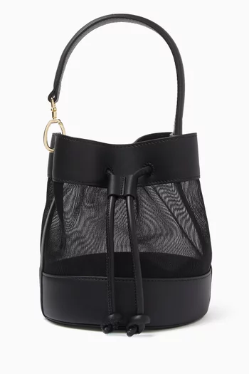Iris Bucket Bag in Mesh & Calf Leather