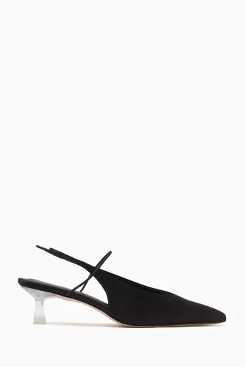 Mignon 50 Slingback Pumps in Silk-satin
