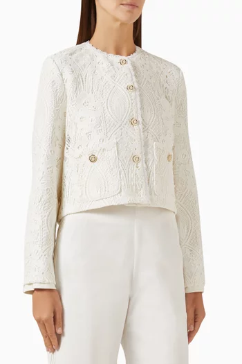Cropped Jacket in Lace
