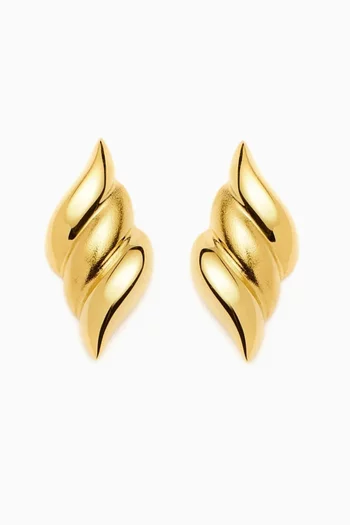 أقراط سافي ذهب معاد تدويره عيار 18