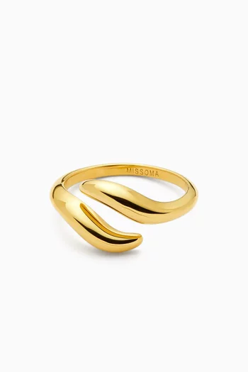 Savi Signature Open Ring in 18kt Recycled Gold Vermeil