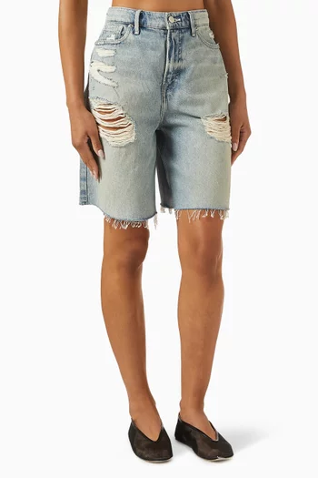 Good Extreme Barrel Shorts in Denim
