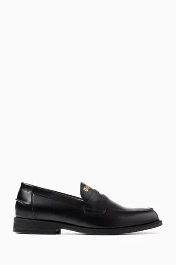 'Thank you, Good Night' Penny Loafers in Leather