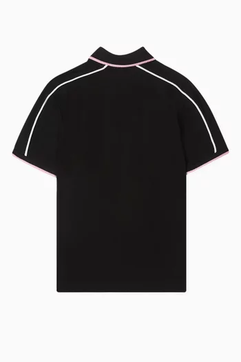 Graphic Logo Football Polo Shirt