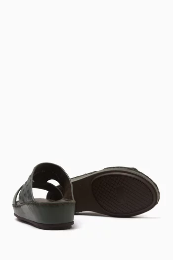 Cingia Nuovo Duo Sandals in Ostrich Leather