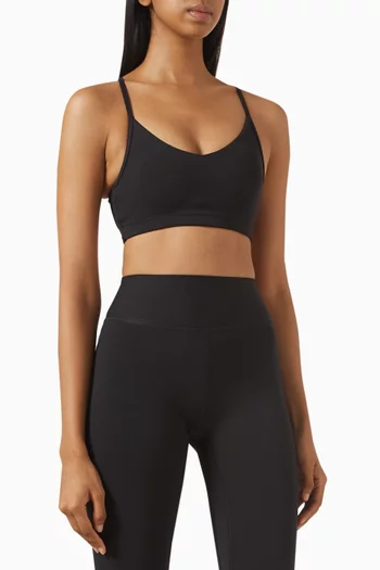 V-neck Sports Bra in Recycled Softskin