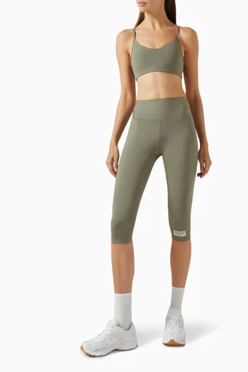 V-neck Sports Bra in Recycled Softskin