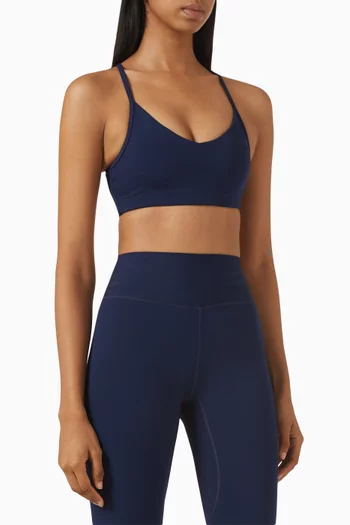 V-neck Sports Bra in Recycled Softskin