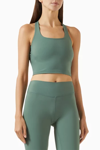 Strappy Scoop Tank Top in Soft Nylon