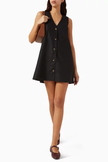 Nancy Mini Dress in Linen