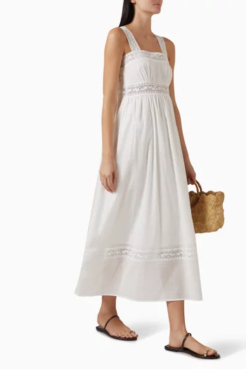 Daphne Midi Dress in Cotton
