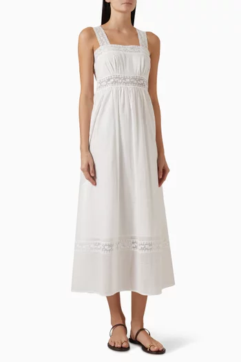 Daphne Midi Dress in Cotton