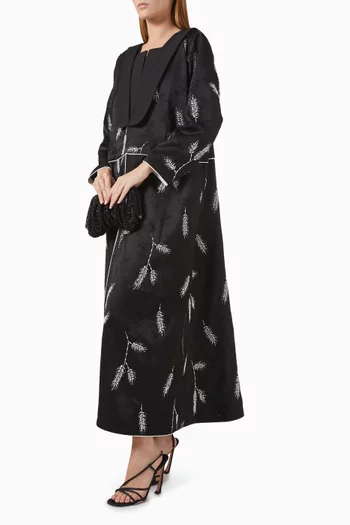 Embellished Abaya in Crepe