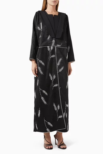 Embellished Abaya in Crepe