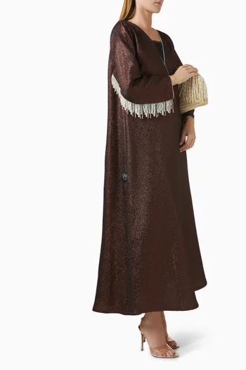 Embellished Abaya in Taffeta