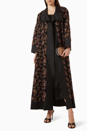 Embroidered Abaya in Chiffon
