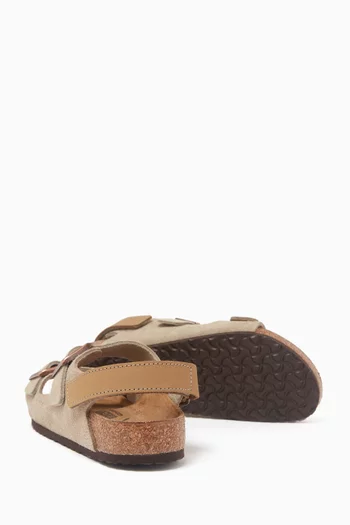 Milano Sandals in Birko-Flor® & Suede