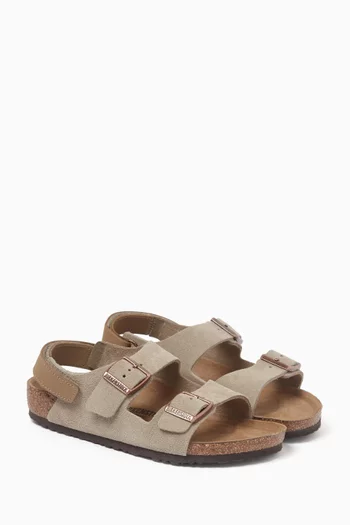 Milano Sandals in Birko-Flor® & Suede