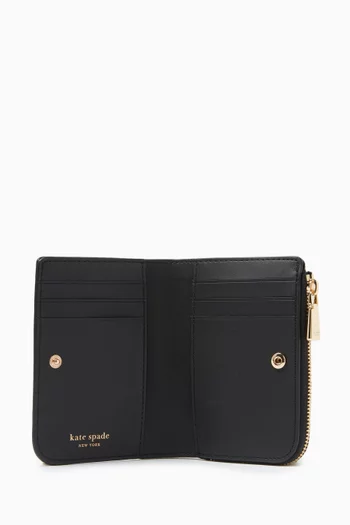 Ava Zip Bifold wallet in Leather