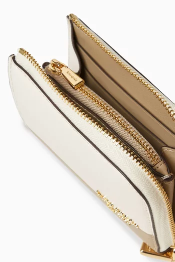 Devin Zip Card Case in Leather