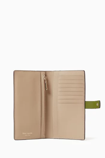 Ava Colour-block Wallet in Leather
