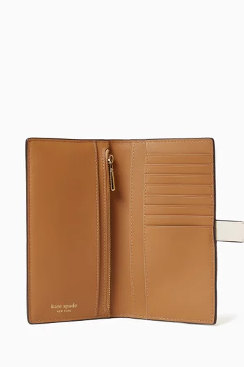 Ava Colour-block Wallet in Leather