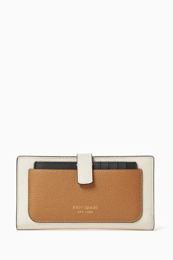 Ava Colour-block Wallet in Leather